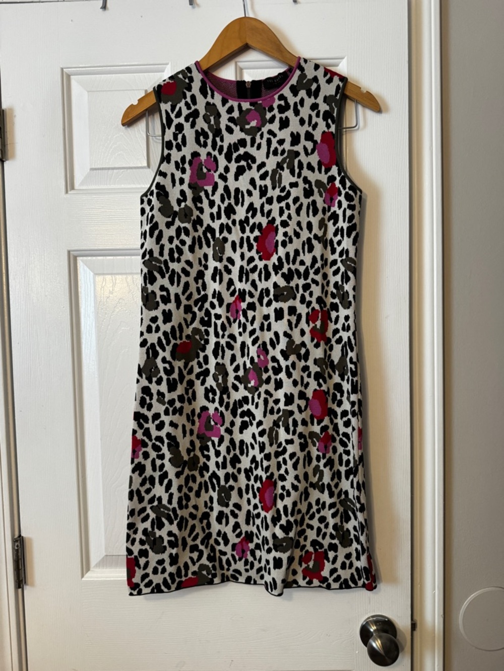 Ted Baker PHEEBEI Wilderness Knit Leopard Floral Dress Women's Size 1